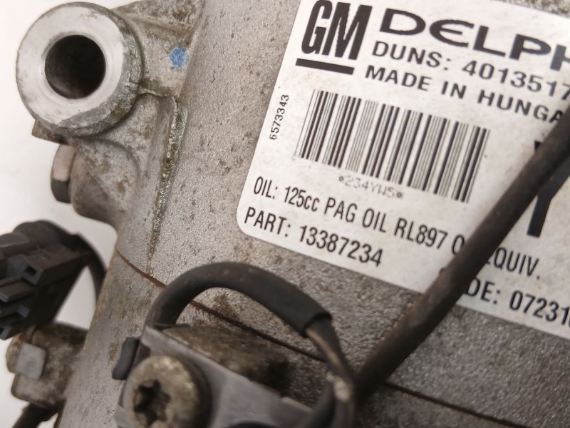 Recambio de compresor aire acondicionado para opel astra j (p10) 1.7 cdti (68) referencia OEM IAM 13387234  