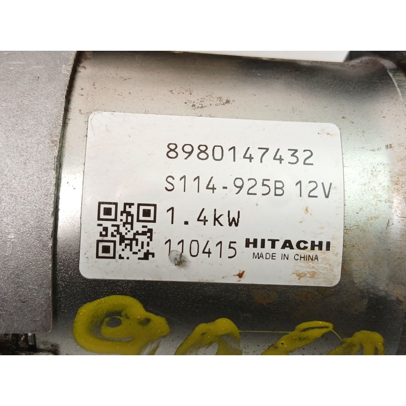 Recambio de motor arranque para opel astra j (p10) 1.7 cdti (68) referencia OEM IAM 8980147432 S114925B 
