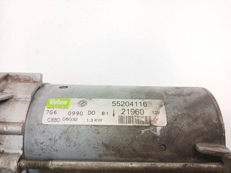 Recambio de motor arranque para fiat grande punto van (199_) 1.3 jtd multijet (199cxd1b) referencia OEM IAM 55204116  