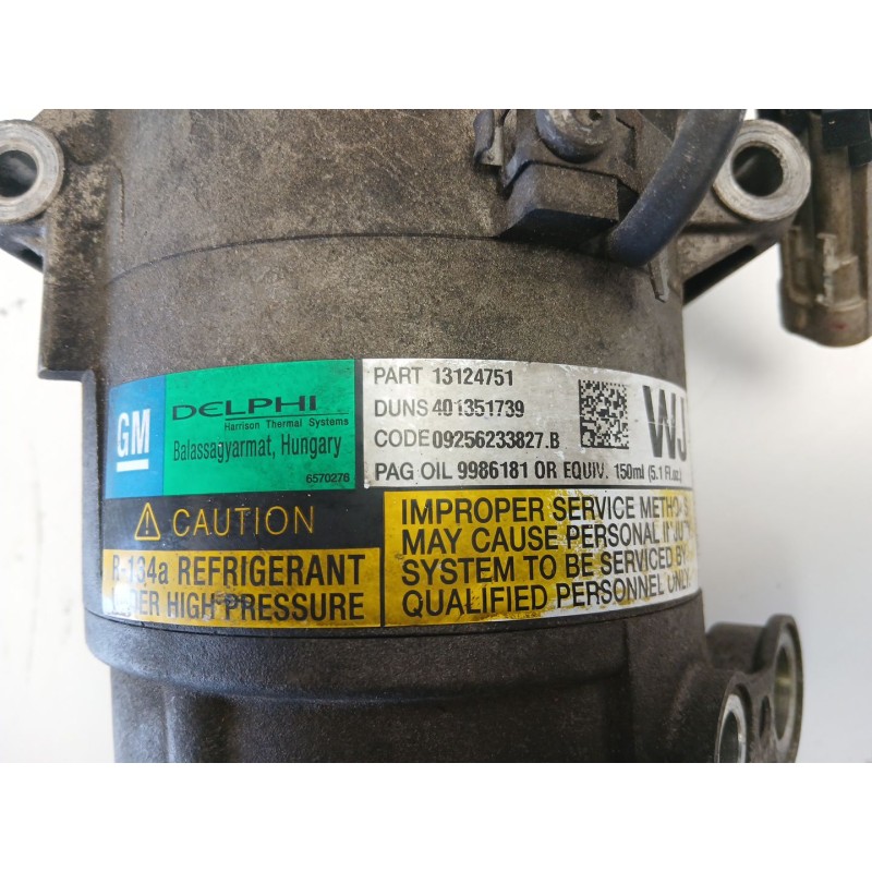 Recambio de compresor aire acondicionado para opel astra h (a04) 1.7 cdti (l48) referencia OEM IAM 13124751 401351739 