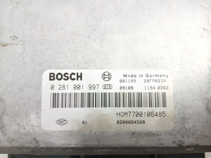 Recambio de centralita para renault laguna i (b56_, 556_) 1.9 dci (b56w) referencia OEM IAM 7700106485 0281001997 