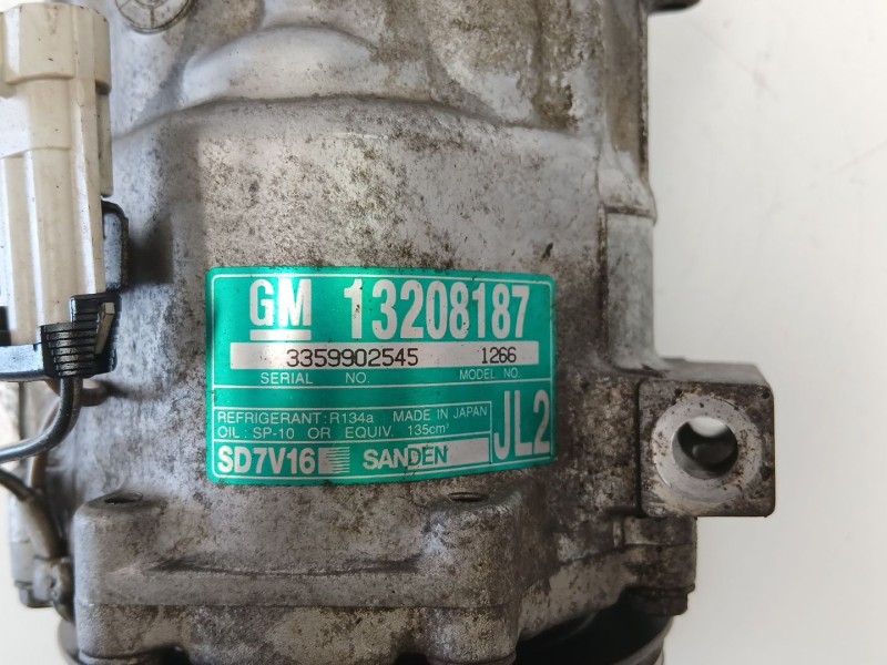 Recambio de compresor aire acondicionado para opel vectra c gts (z02) 1.8 16v (f68) referencia OEM IAM 13208187 SD7V161266 