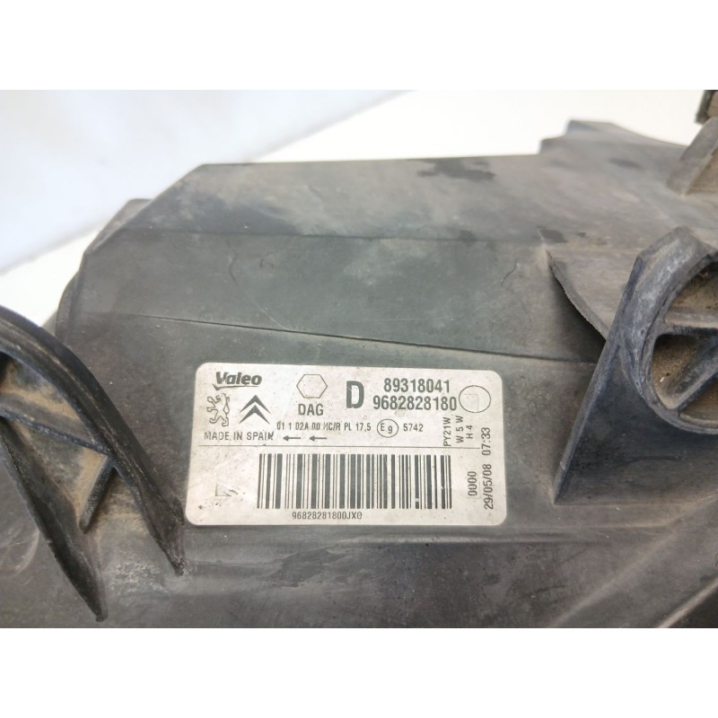Recambio de faro derecho para citroën berlingo multispace (b9) 1.6 hdi 90 referencia OEM IAM 9682828180 89318041 