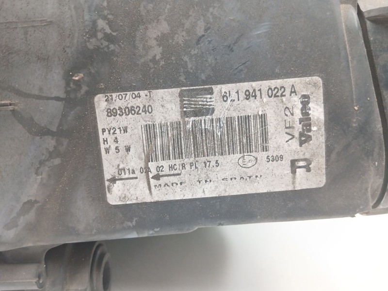 Recambio de faro derecho para seat ibiza iii (6l1) 1.4 16v referencia OEM IAM 6L1941022A  