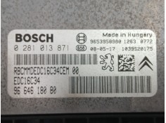Recambio de centralita para citroën berlingo multispace (b9) 1.6 hdi 90 referencia OEM IAM 9664618080 0281013871 9653958980 2