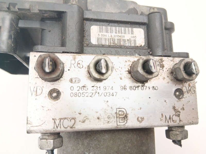 Recambio de abs para citroën berlingo multispace (b9) 1.6 hdi 90 referencia OEM IAM 9660107180 0265231974 