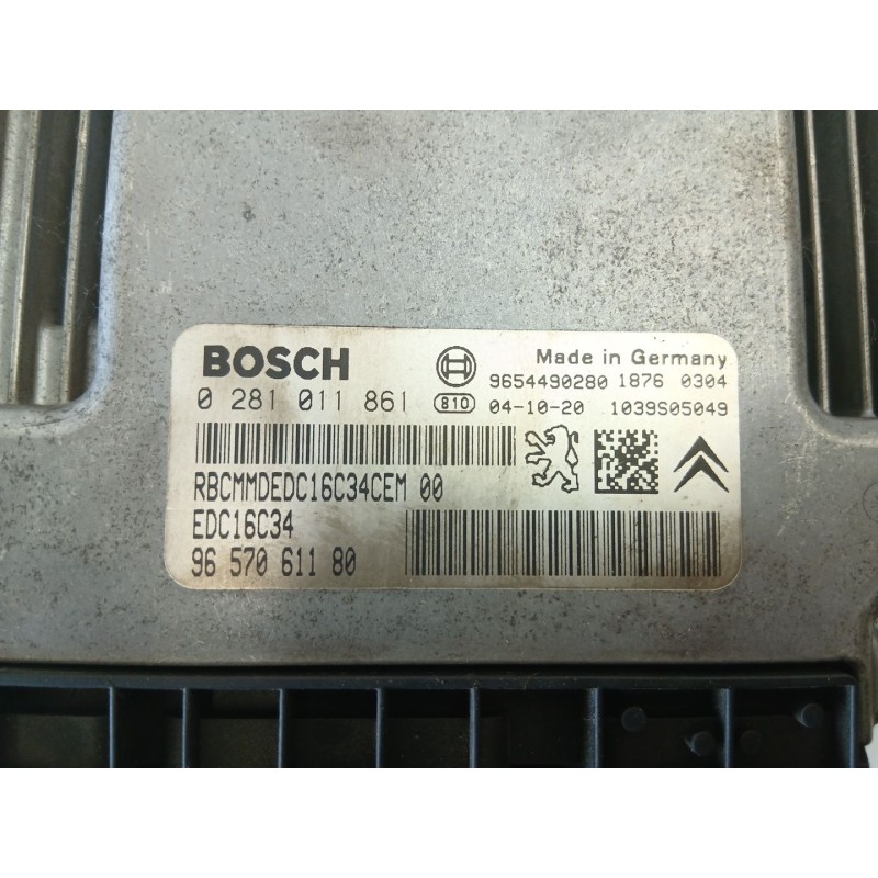 Recambio de centralita para citroën c3 i (fc_, fn_) 1.4 hdi referencia OEM IAM 9657061180 0281011861 9654490280