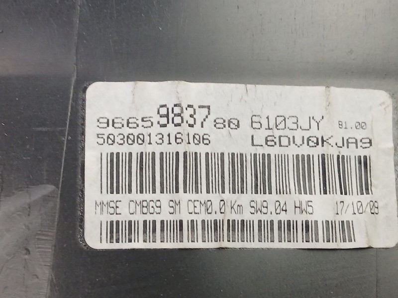 Recambio de cuadro instrumentos para citroën berlingo multispace (b9) 1.6 hdi 90 referencia OEM IAM 9665983780  