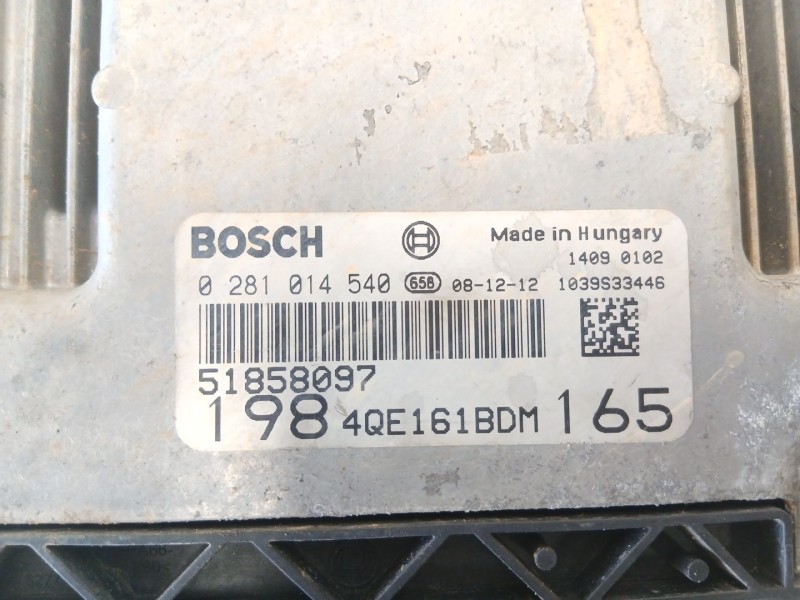 Recambio de centralita para fiat bravo ii (198_) 2.0 d multijet (198axn1b) referencia OEM IAM 51858097 0281014540 