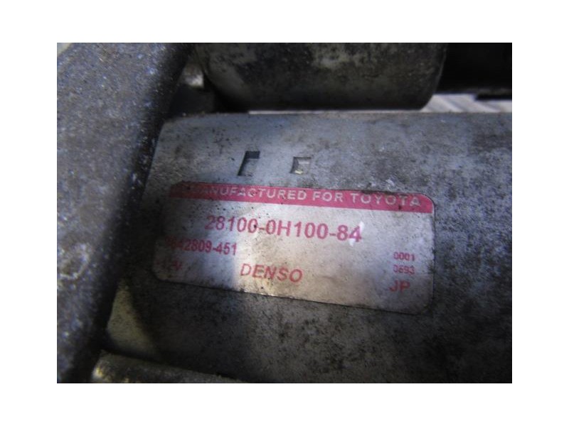 Recambio de motor arranque : toyota avensis : 2.0 g (146,84cv) [2005] para toyota avensis 2.0 g referencia OEM IAM 28100-0H100-8