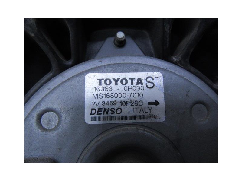 Recambio de electroventilador : toyota avensis : 2.0 g (146,84cv) [2005] para toyota avensis 2.0 g referencia OEM IAM MS168000-7