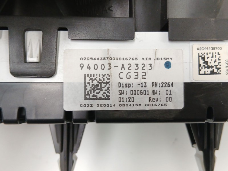 Recambio de cuadro instrumentos para kia cee´d (jd) 1.4 crdi 90 referencia OEM IAM 94003A2323  