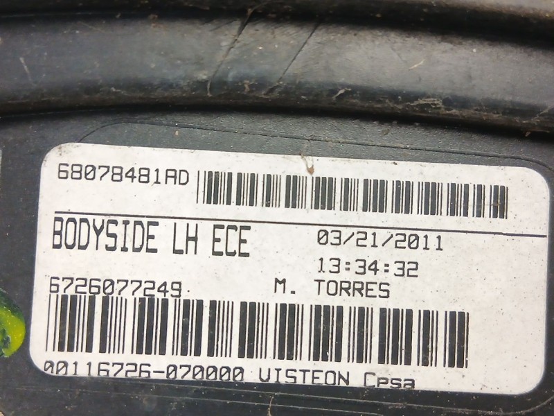 Recambio de piloto trasero izquierdo para fiat freemont (345_) 2.4 referencia OEM IAM 68078481AD  