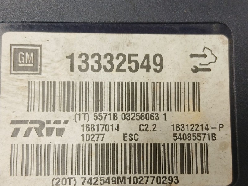 Recambio de abs para opel insignia a (g09) 2.0 cdti (68) referencia OEM IAM 13332549  