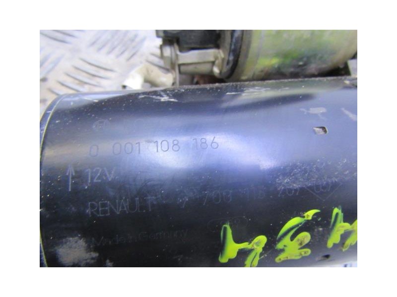 Recambio de motor arranque : renault kangoo : 1.9 d (63,90cv) [2001] para renault kangoo 1.9 d referencia OEM IAM 0001108186  