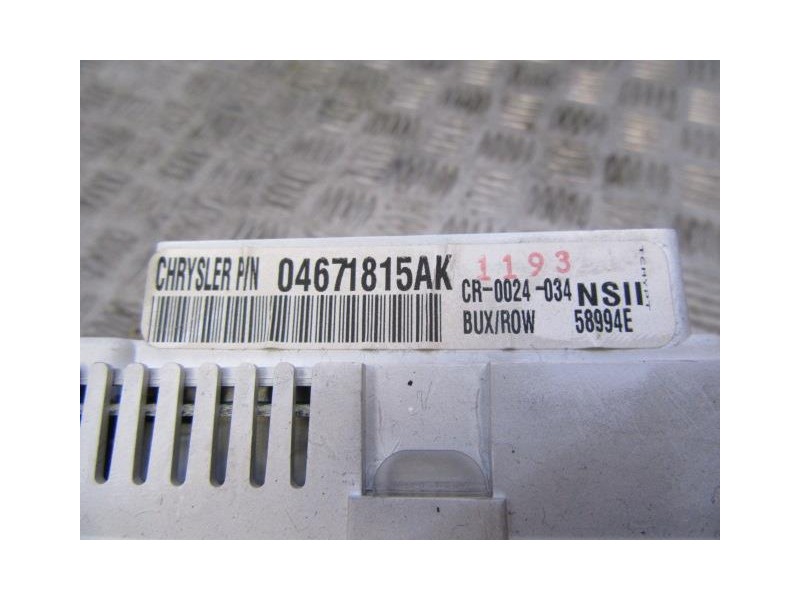 Recambio de cuadro instrumentos : chrysler pt cruiser : 2.1 cdi (121cv) [2003] para chrysler pt cruiser 2.1 cdi referencia OEM I