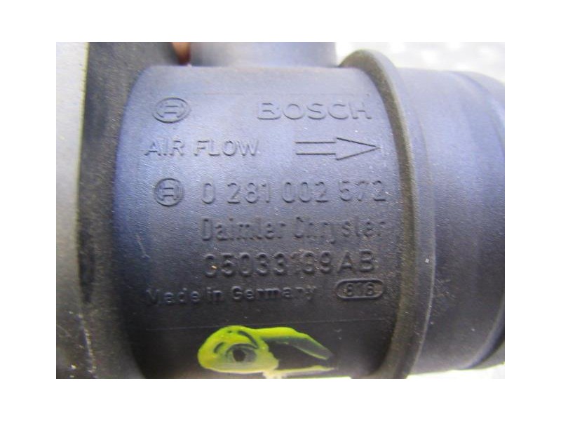 Recambio de caudalimetro : chrysler pt cruiser : 2.1 cdi (121cv) [2003] para chrysler pt cruiser 2.1 cdi referencia OEM IAM 0281