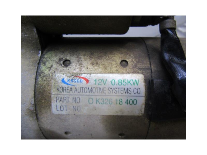 Recambio de motor arranque : kia rio : 1.5 g (98,03cv) [2002] para kia rio 1.5 g referencia OEM IAM 0K32618400  