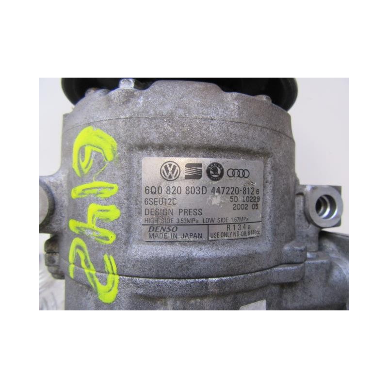 Recambio de aire acondicionado : seat ibiza : 1.9 d (100,61cv) [2002] para seat ibiza 1.9 d referencia OEM IAM 6Q0820803D  