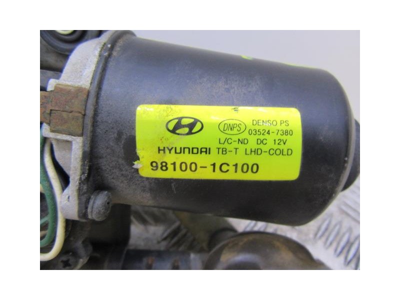 Recambio de motor limpia delantero : hyundai getz : 1.4 g [2005] para hyundai getz 1.4 g referencia OEM IAM 98100-1C100  