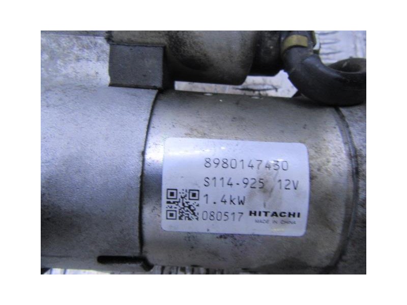 Recambio de motor arranque : opel astra : 1.7 dti (100,61cv) [2009] para opel astra 1.7 dti referencia OEM IAM 8980147430  