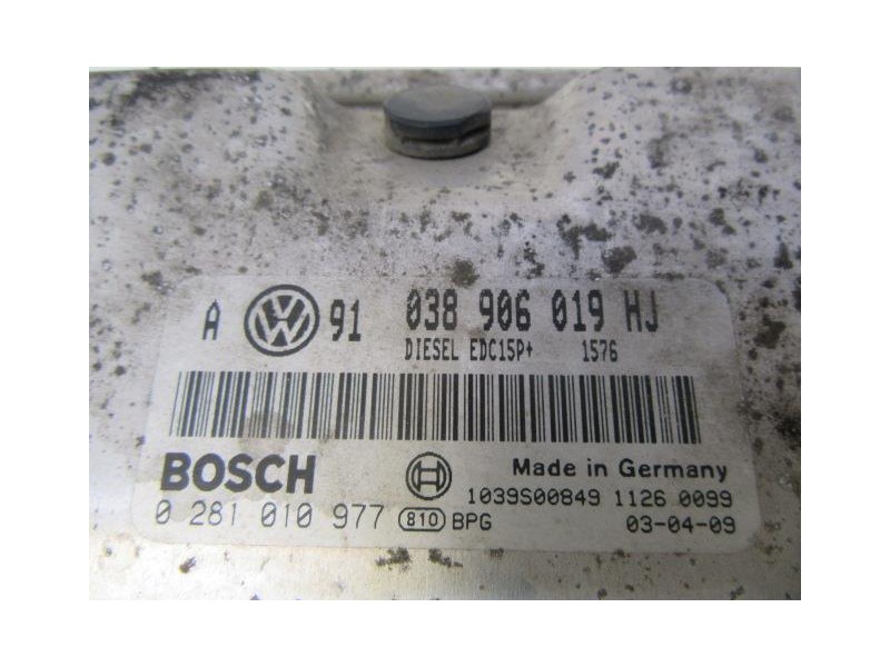 Recambio de centralita : skoda octavia : 1.9 tdi (130,52cv) fr [2003] para skoda octavia 1.9 tdi fr referencia OEM IAM 038906019