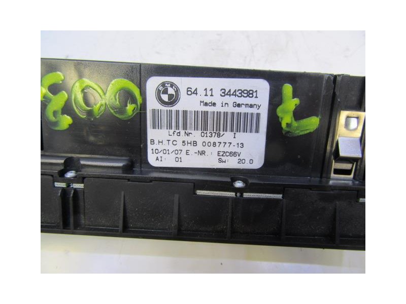 Recambio de mandos calefaccion : bmw x3 : 2.0 td (149,56cv) 6v [2007] para bmw x3 2.0 td 6v referencia OEM IAM 64113443981  