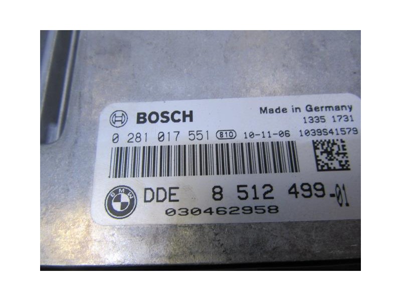 Recambio de centralita : bmw 118 : 2.0 td (142,76cv) 6v [2011] para bmw  118 2.0 td 6v referencia OEM IAM 0281017551BOSCH  