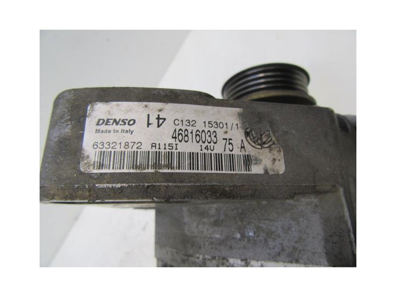Recambio de alternador : lancia y10 : 1.2 g (59,82cv) [2002] para lancia y10 1.2 g referencia OEM IAM 46816033DENSO75A  