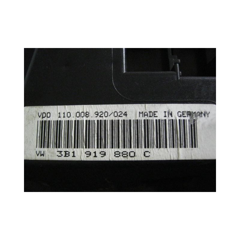 Recambio de cuadro instrumentos : volkswagen passat : 1.9 tdi afn (110,16cv) 5p [1999] para volkswagen passat 1.9 tdi afn refere