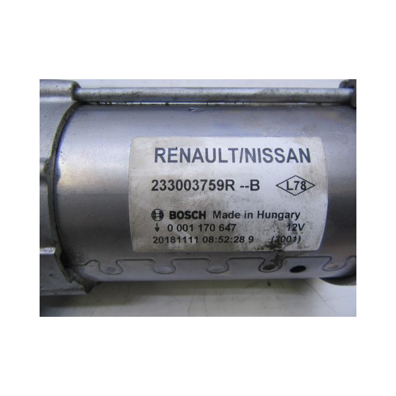 Recambio de motor arranque : renault kadjar : 1.5 dci (115,57cv) [2019] para renault kadjar 1.5 dci referencia OEM IAM 233003759