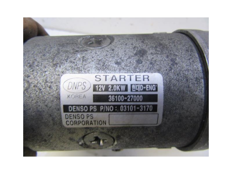 Recambio de motor arranque : kia cerato : 2.0 crdi (112,17cv) [2004] para kia cerato 2.0 crdi referencia OEM IAM 36100-27000  