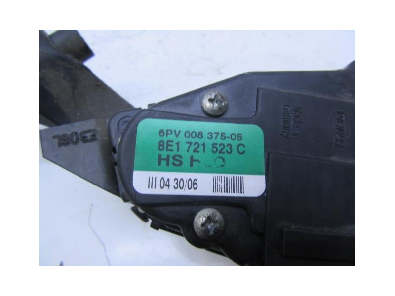 Recambio de potenciómetro aceleración : audi a4 : 2.0 tdi (140,04cv) [2006] para audi a4 2.0 tdi referencia OEM IAM 8E1721523C  