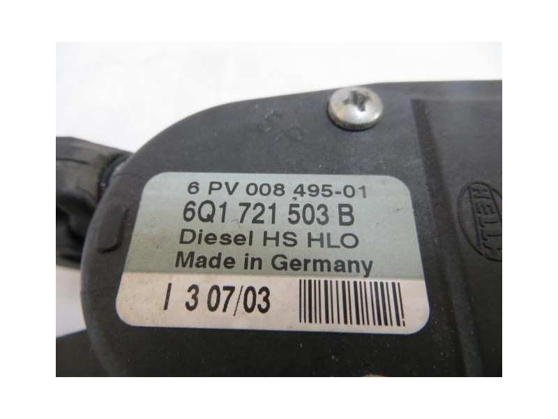 Recambio de potenciómetro aceleración : volkswagen golf : 1.9 td -asv (110,16cv) 5p [2003] para volkswagen golf 1.9 td -asv   re