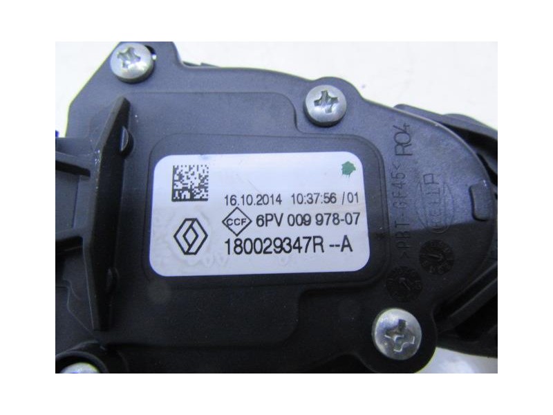 Recambio de potenciómetro aceleración : renault captur : 1.5 dci (89,73cv) automatico [2015] para renault captur 1.5 dci automat