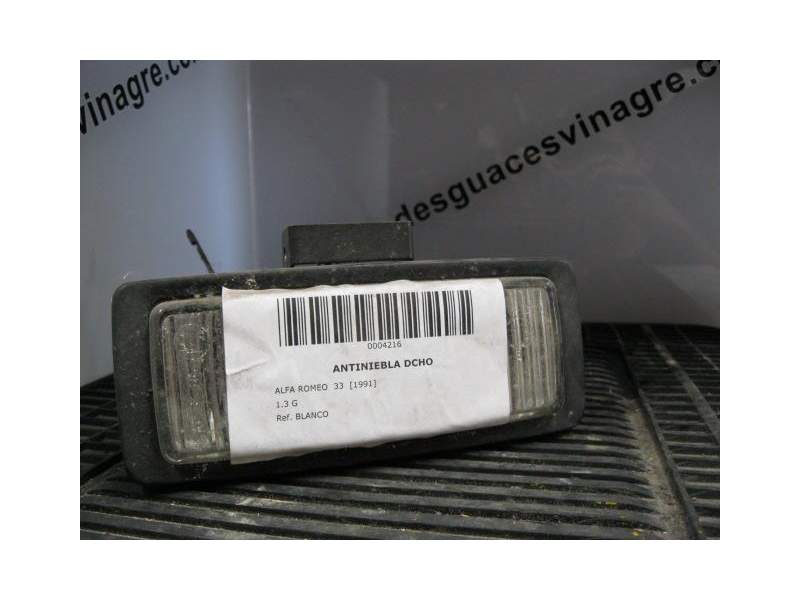 Recambio de antiniebla derecho para alfa romeo 33 1.3-g - explosion referencia OEM IAM 60536621  