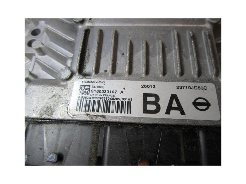 Recambio de centralita : nissan qashqai : 1.5 dci (106,05cv) [2009] para nissan qashqai 1.5 dci referencia OEM IAM S180033107A  