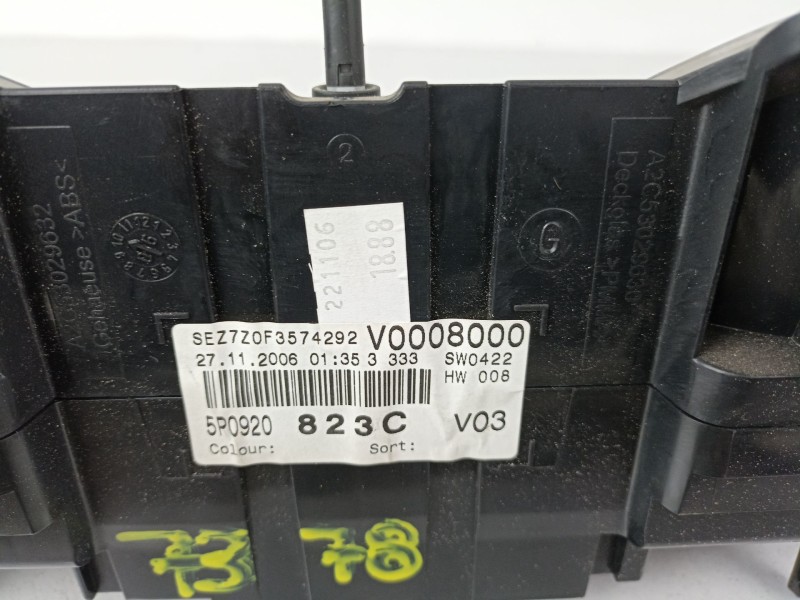 Recambio de cuadro instrumentos para seat altea 1.9 tdi referencia OEM IAM 110080280010  