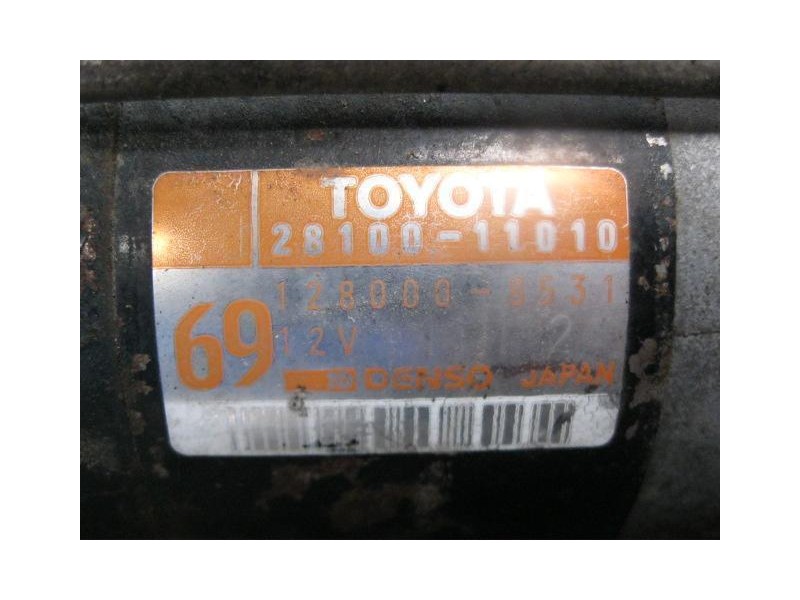 Recambio de motor arranque : toyota corolla : 1.3 [1994] para toyota corolla 1.3 referencia OEM IAM 28100-11010-TOYOTA  