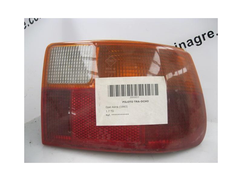 Recambio de piloto trasero dch. : opel astra : 1.7 td [1993] para opel astra 1.7 td referencia OEM IAM   