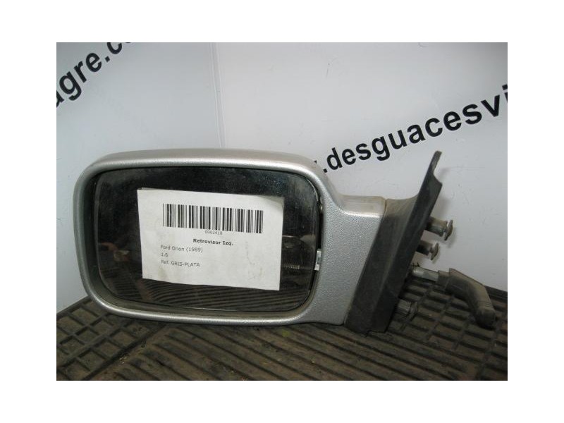 Recambio de retrovisor izq. : ford orion : 1.6 [1989] para ford orion 1.6 referencia OEM IAM GRIS-PLATA  