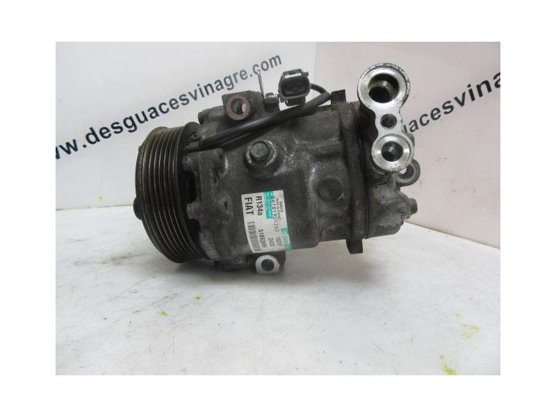 Recambio de compresor aire acondicionado para fiat punto 1.3 td referencia OEM IAM 51893889 SD6V121921F 