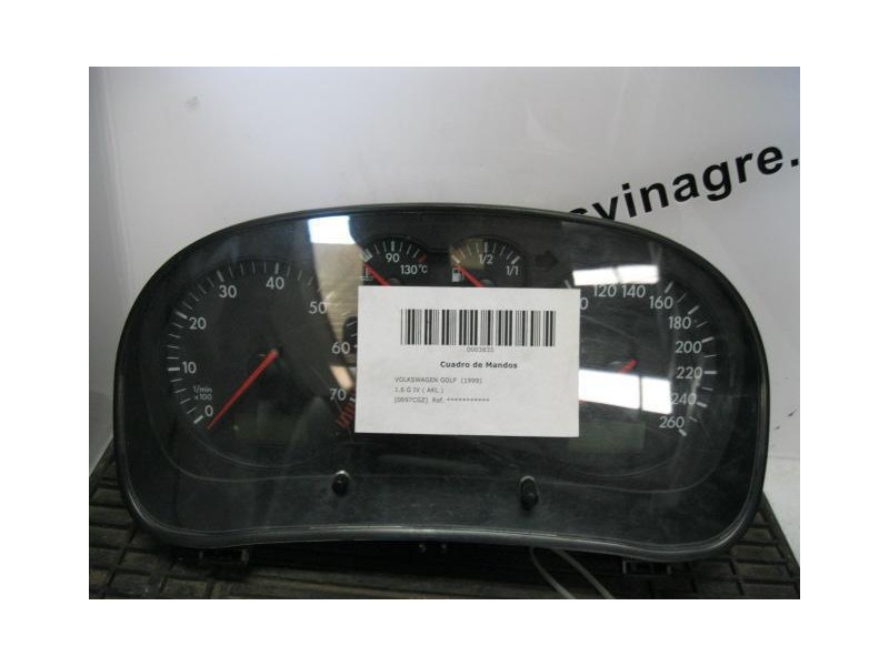 Recambio de cuadro instrumentos : volkswagen golf : 1.6 g iv ( akl ) [1999] para volkswagen golf 1.6 g iv ( akl ) referencia OEM