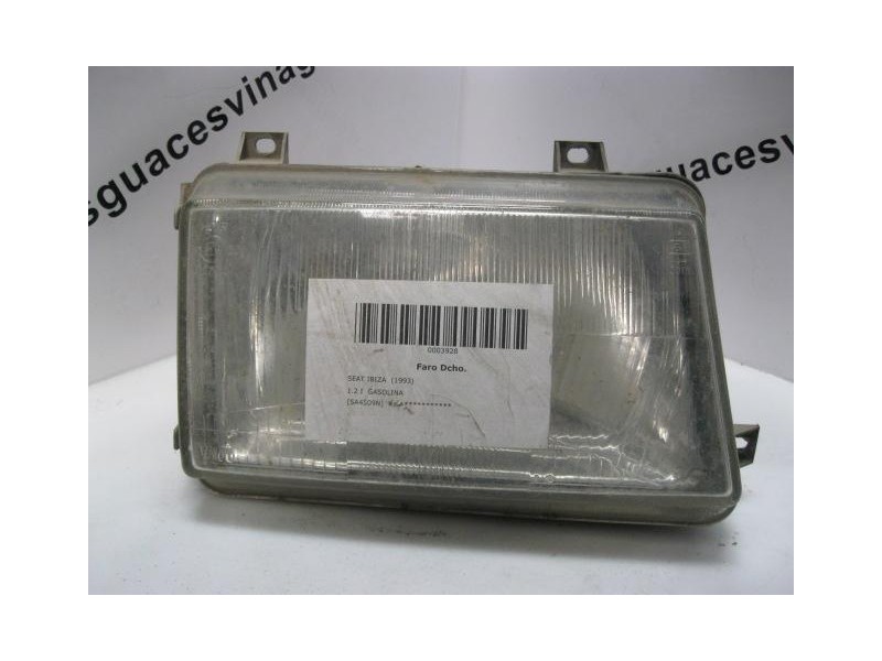 Recambio de faro dcho. : seat ibiza : 1.2 i gasolina [1993] para seat ibiza 1.2 i gasolina referencia OEM IAM   