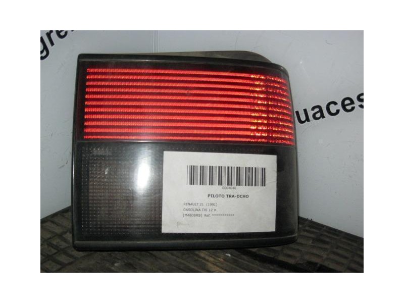 Recambio de piloto trasero dch. : renault 21 : gasolina txi 12 v [1991] para renault 21 gasolina txi 12 v referencia OEM IAM   
