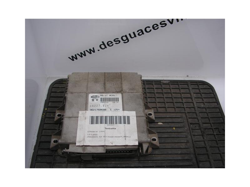 Recambio de centralita : citroen ax : 1.4 g (hoz) [1994] para citroen ax 1.4 g (hoz) referencia OEM IAM 9621760680-MAGNETI_MAREL