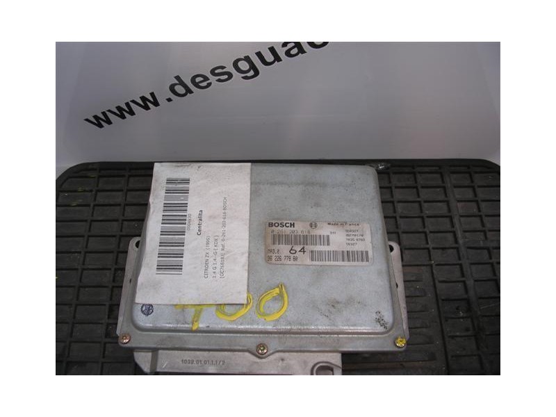 Recambio de centralita : citroen zx : 1.4 g 1.4--g-( kdx ) [1995] para citroen zx 1.4 g 1.4--g-( kdx ) referencia OEM IAM 0-261-