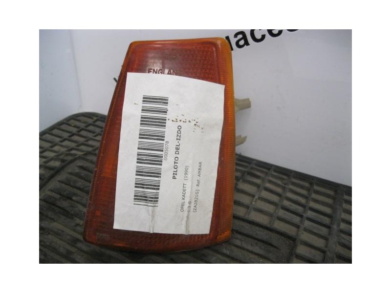 Recambio de piloto del. izq. : opel kadett : 1.4-g g-1.4nv [1990] para opel kadett 1.4-g g-1.4nv referencia OEM IAM AMBAR  