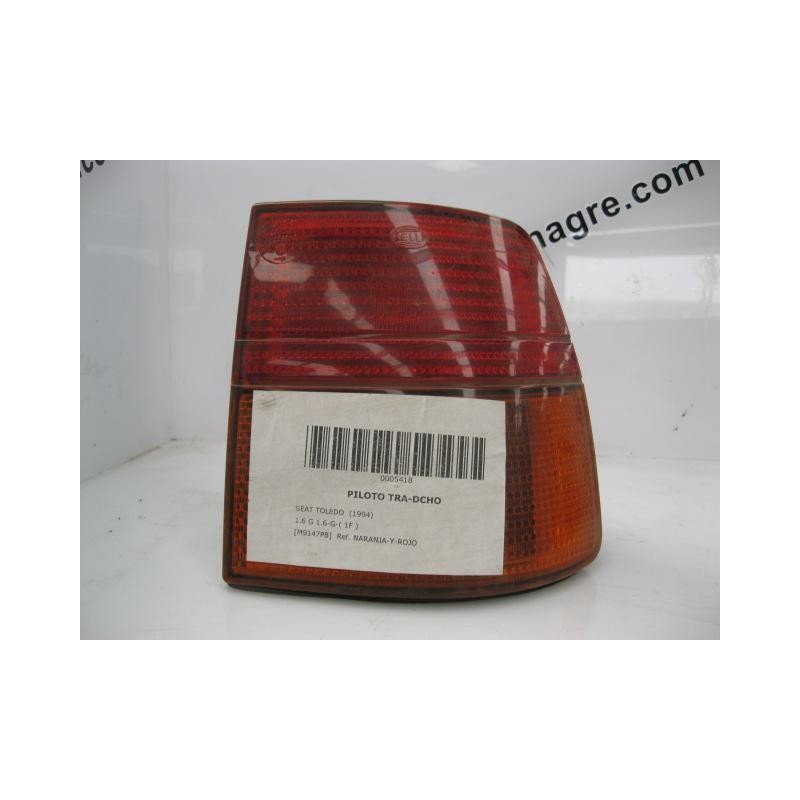 Recambio de piloto trasero dch. : seat toledo : 1.6-g-1f (70,72cv) [1994] para seat toledo 1.6-g-1f   referencia OEM IAM NARANJA