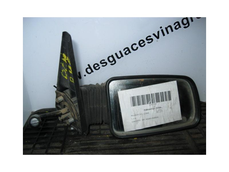 Recambio de retrovisor dcho. : peugeot 205 : 1.2 g-1f1 (63,24cv) [1990] para peugeot 205 1.2 g-1f1 referencia OEM IAM NEGRO-MANU